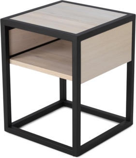 Spinder Design DIVA ONE-NIGHTSTAND Nachttisch - White Sand / Schwarz