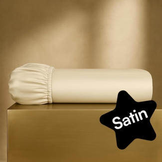 Seralino Spannbettlaken Mako Satin Spannbetttuch (100% Bio Baumwolle), 100% Bio-Baumwolle, Gummizug: rundum, Etiketten zeigen Seiten – schnelles, unkompliziertes Beziehen garantiert, Fairtrade/ GOTS zertifizierte uni Bettlaken, weich