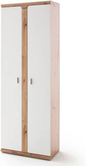 Garderobenschrank Tortona 2 Balkeneiche 70 x 197 x 38 cm Kleiderschrank