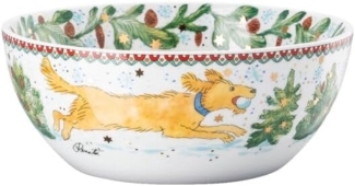 Hutschenreuther Müslischale Sammelkollektion 2025 Weihnachtsspiele Müslischale 15cm, Porzellan, (Müslischalen)