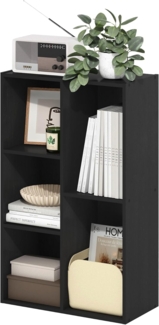 Furinno Luder 5-würfelig Reversibles offenes Regal, Blackwood