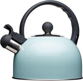 Kitchen Craft Wasserkocher Living Nostalgia 1,4l in hellblau, Metall, 30 x 18 x 18 cm