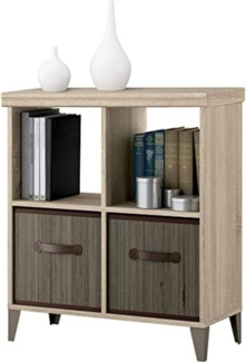 MUEBLES PITARCH Nordik Regal, Holzwerkstoff, Kambrium Eiche, 79 x 70 x 33 cm