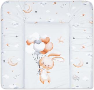 Wickelauflage Wickelkommode Auflage Baby 85x72 cm - Wickelmatte Wickeltischauflage Wasserfest Wickelunterlage Weich Kaninchen