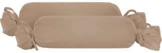 biberna Feinjersey-Kopfkissenbezug, macchiato, 15x40 cm