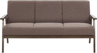 3-Sitzer Sofa Polsterbezug braun ASNES