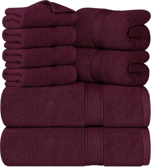 Utopia Towels 8-teiliges Handtuch-Set (Burgund)