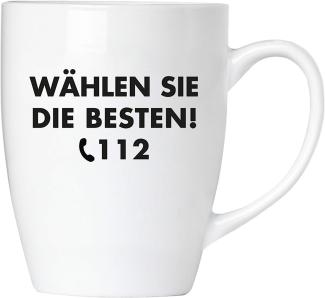 Wählen Sie die Besten! 112 Feuerwehr - Tasse aus Keramik