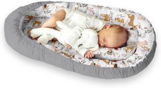 Multifunktionale Kuschelnest Babynest Kokon für Babys und Säuglinge, Nestchen, Reisebett, 100% Baumwolle, antiallergisch