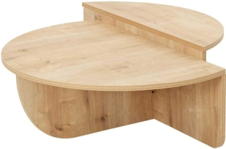 Vente-unique - Couchtisch 2-teilig - Naturfarben hell - ALOEVA