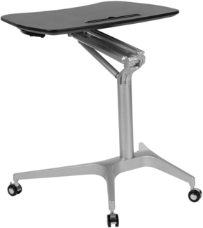 Flash Furniture Sitz-und Stehschreibtische, Metall, schwarz, 28. 25" W x 18. 5" D x 29" - 41" H