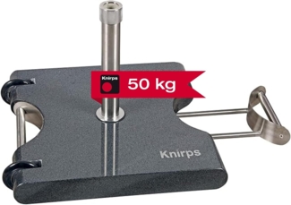 Knirps Trolley-Granitsockel mit Rollen, 50 kg, für Sonnenschirme bis Ø 350 cm