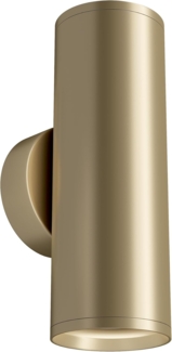 Maytoni Wandleuchte Focus S, Mattes Gold, 2 flg, 10 W, 15 cm (Höhe)