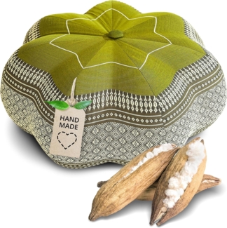 livasia Meditationskissen Zafukissen Stern groß, vegan und handgefertigt, Ø 40x20cm, Kapok