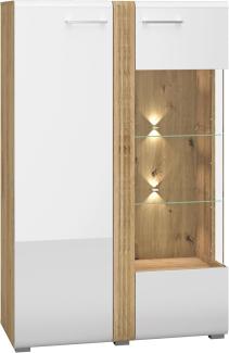 Stauraumvitrine ADAGIO Vitrine 92 x 42 x 143 cm 2türig