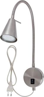 Briloner LED Wandleuchte Comfort Light GU10 nickel matt 20,5 cm 5 W