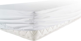 Erwin Müller Spannbettlaken Spannbettlaken "Dessau" wasserdicht/kochfest, Molton, Gummizug: Rundumgummi, (1 Stück), Jersey Uni