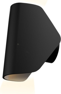 Neona LED Wandleuchte POLARIS Schwarz, Innovative 360° drehbares Leuchtelement und 45° Neigungsmöglichkeit, LED fest integriert, Warmweiß