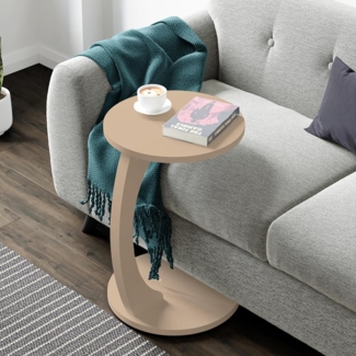 Beistelltisch Holeby 56 x Ø 38 cm Cappuccino [en. casa]