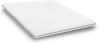 Kaltschaumtopper Supportho Premium Topper 160 x 200 cm H3, Höhe 9 cm, Härtegrad H3 mit antibakteriellem Bezug