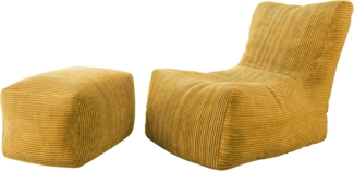 Sitzsacke Remna Cord mit Sitzsack Ewkad Cord (Farbe: Poso 43)