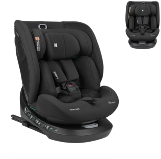 Kikkaboo i-Size Kindersitz i-Hike (40-150 cm) Isofix, 360° drehbar, verstellbar schwarz