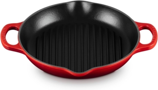 Le Creuset 'Signature' Grillplatte, Gusseisen Kirschrot, rund, 25 cm