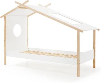 Vipack 'Cocoon' Zelt-Bett weiß/natur 90x200 cm