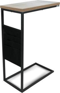 Beistelltisch - Sonoma Eiche / Metall - 64 x 25 x 67cm