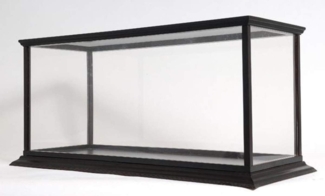 Casa Padrino Luxus Modelboot Vitrine 100,3 x 40,6 x H. 45,7 cm - Modellbau Vitrine - Modellbau Deko Accessoires