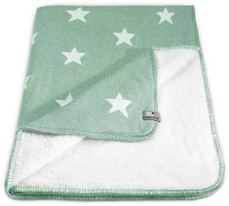 Baby´s Only Babydecke mit Teddyfutter 'Star' mint, 100x135 cm