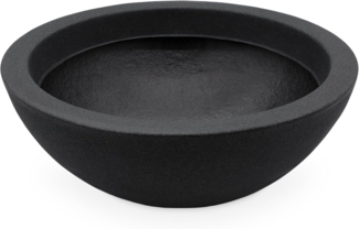 Spetebo Kunststoff Pflanzschale anthrazit - 52x20 cm - Pflanzkübel Blumenkübel Pflanztopf Blumentopf