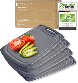 Exitoso Schneidebrett Exitoso Small Cutting Board Set, (4-St), ANTIBAKTERIELL