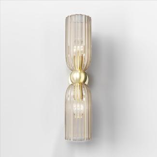 Maytoni Wandleuchte Antic 2-flammig Glas Gold transparent