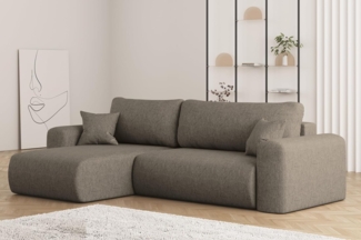Kaiser Möbel Ecksofa Ecksofa mit Schlaffunktion und Stauraum Capri Stoff Verita