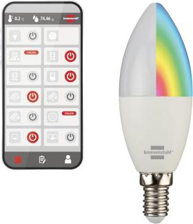 Brennenstuhl LED-Leuchtmittel Connect WiFi SB 400, E14, Farbwechsler, SmartHome-fähig, mit Timer