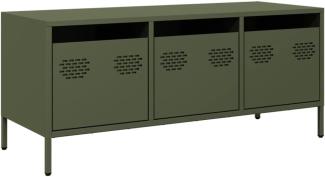 TV-Schrank Olivgrün 101,5x39x43,5 cm Kaltgewalzter Stahl 851230