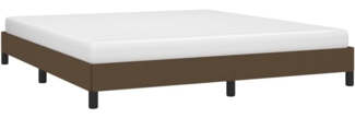 Bettgestell Dunkelbraun 160x200 cm Stoff [346731]