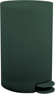 MSV Kosmetikeimer "Osaki" Mülleimer Treteimer Abfalleimer - 3 Liter – mit herausnehmbaren Inneneimer - Dunkelgrün
