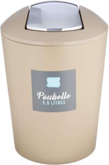 Douceur d'Intérieur Flic Flac Abfalleimer, 5. 6 L Taupe