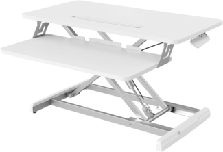 SVITA Schreibtischaufsatz BUSAN, Monitorerhöhung, Schreibtischerhöhung, Steh-Arbeitsplatz, Weiß