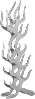 Wohnling Flame' Flaschenregal, Weinregal für 9 Flaschen in Silber, Aluminium, 32 x 94 x 14 cm