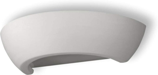Wandleuchte, UP & Down Keramik, weiß, L 34 cm