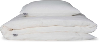 hutch&putch Bettwäsche Musselin Bettwäsche Set - 100% Bio-Baumwolle - Handmade in Germany, Baumwolle, wärmend - kuschelweich - atmungsaktiv - hochwertiger Reißverschluss