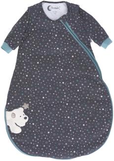 Sterntaler Baby Unisex Schlafsack Baby Schlafsack Langarm 90cm Eisbär Elia - Schlupfsack Baby, Pucksack Baby, Strampelsack - braun, 90cm