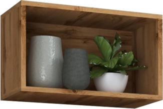 VCM Wandregal Arila 918595 Honig-Eiche H. 30 x B. 50 x T. 28 cm