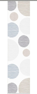 Vision S Schiebegardine 84553 Schiebegardine BORDEN halbtransparent, Bambusoptik 260x60 cm, Polyester