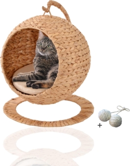 Rohrschneider Tierhöhle runder Hängesessel hängend, als Katzenbett Katzenkorb Katzensofa