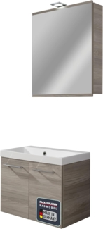 Fackelmann LIMA Badmöbelset 3-teilig, 60 cm breit, Braun