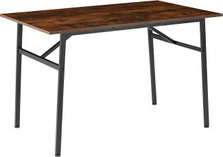 Esstisch Swansea 120 x 75 x 76 cm - Industrial dunkelbraun